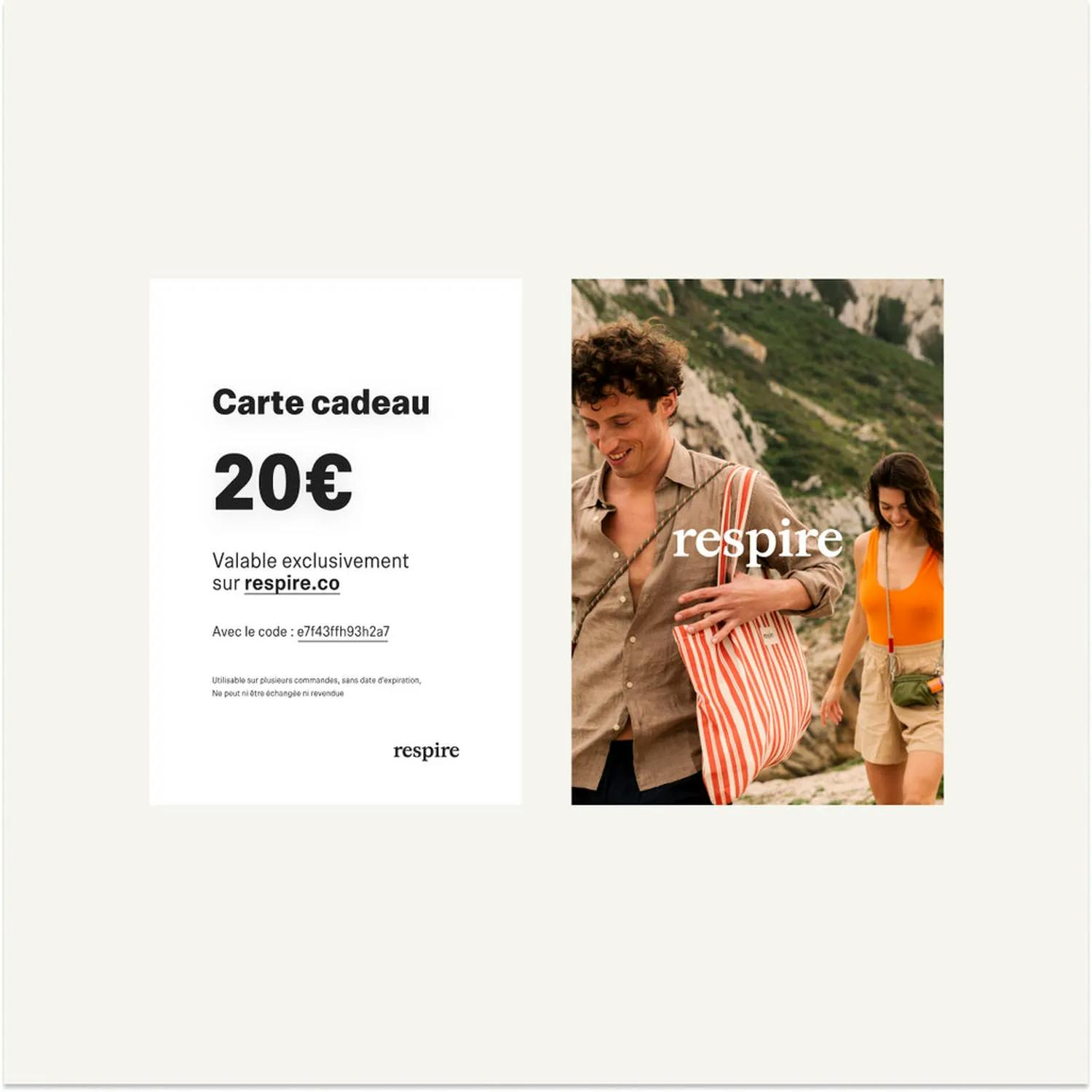 Carte Cadeau 20€
 – Respire